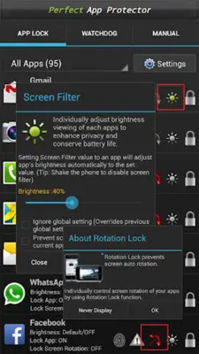 Perfect AppLock(App Protector) android App screenshot 1